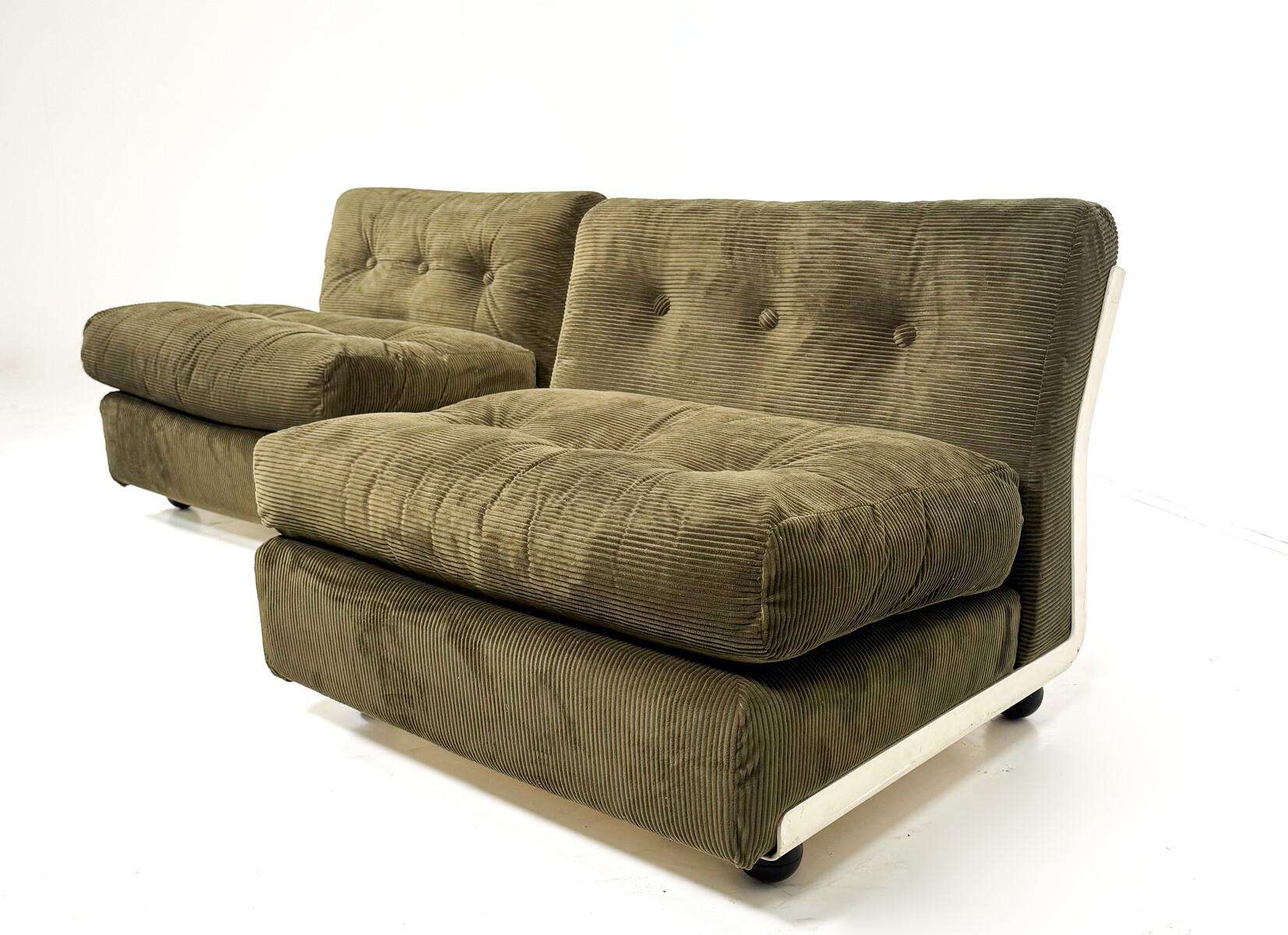 Milieu du XXe siècle Paire de fauteuilsanta de style mi-siècle moderne par Mario Bellini, années 1960 en vente