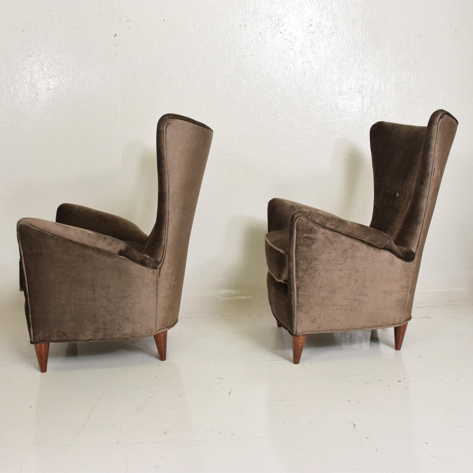 Mid-Century Modern Pair of Armchair by Gio Ponti for Bristol Hotel in Merano 1