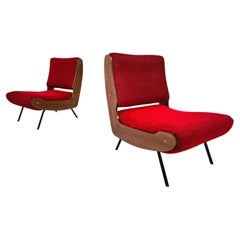 Mid-Century Modern Pair of Armchairs 836 by Gianfranco Frattini for Cassina