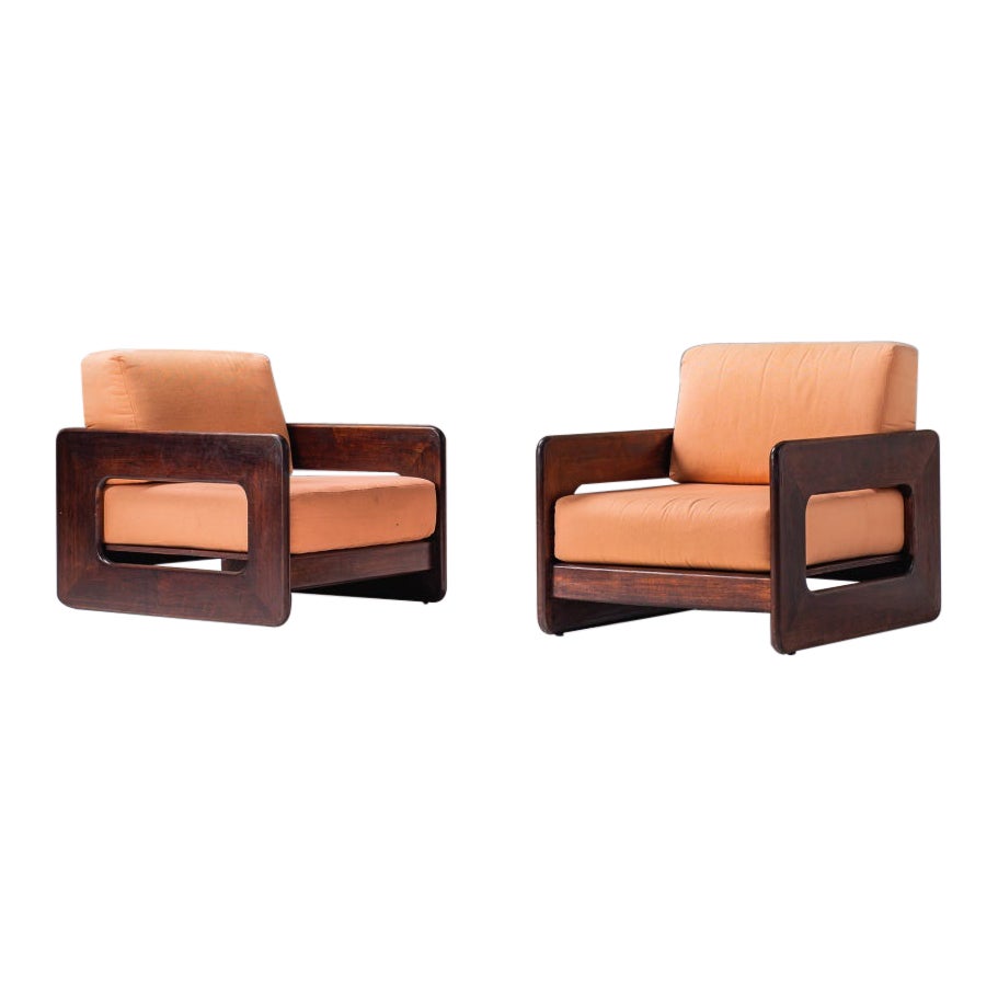 Paire de fauteuils modernes du milieu du siècle dernier, Brésil, années 1960