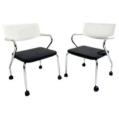 Mid-Century Modern Pair of Armchairs by Antonio Citterio, Italy, 1980s