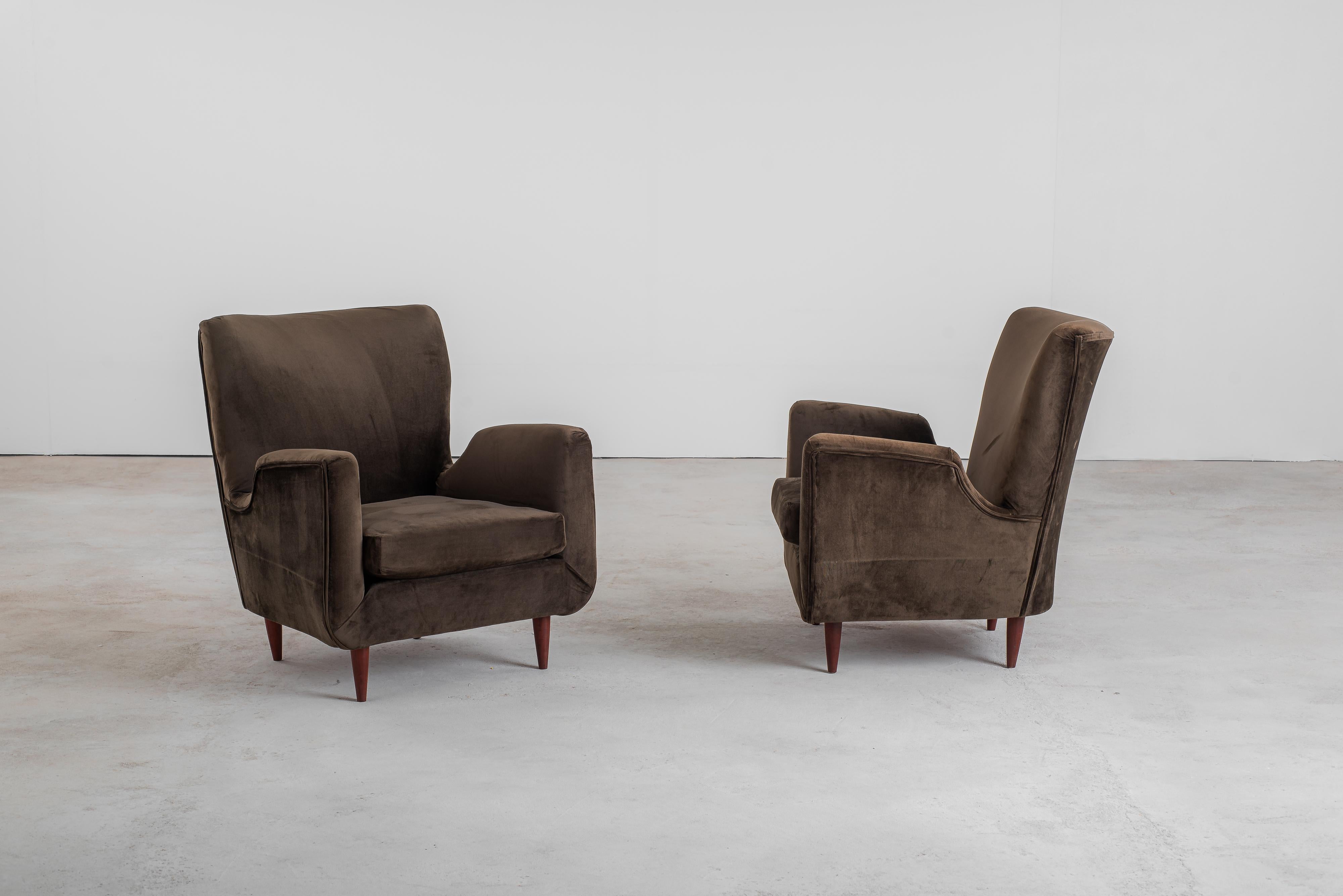 Mid-Century Modern Pair of Armchairs by Carlo Hauner, 1960s For Sale 4