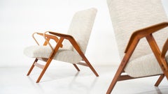 Mid-Century Modern Pair of Armchairs by Frantisek Jirak for Tatra, 1950s