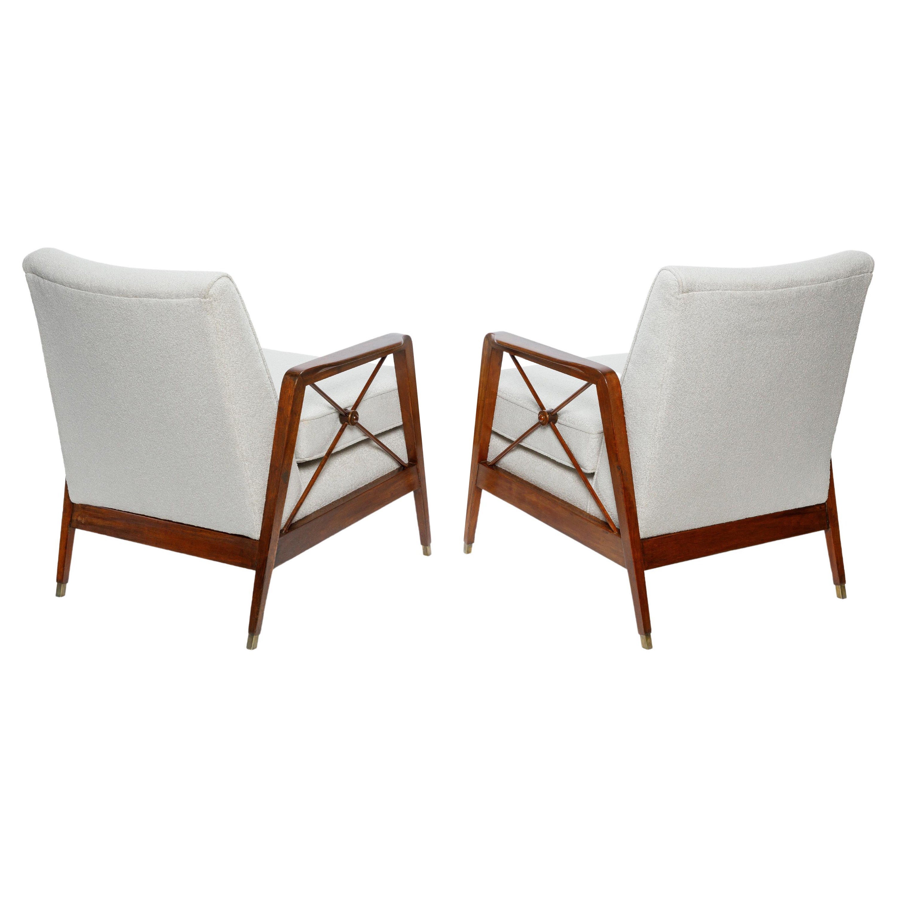 Mid-Century Modern Pair of Armchairs by Móveis Cavallaro, Brazil, circa 1960