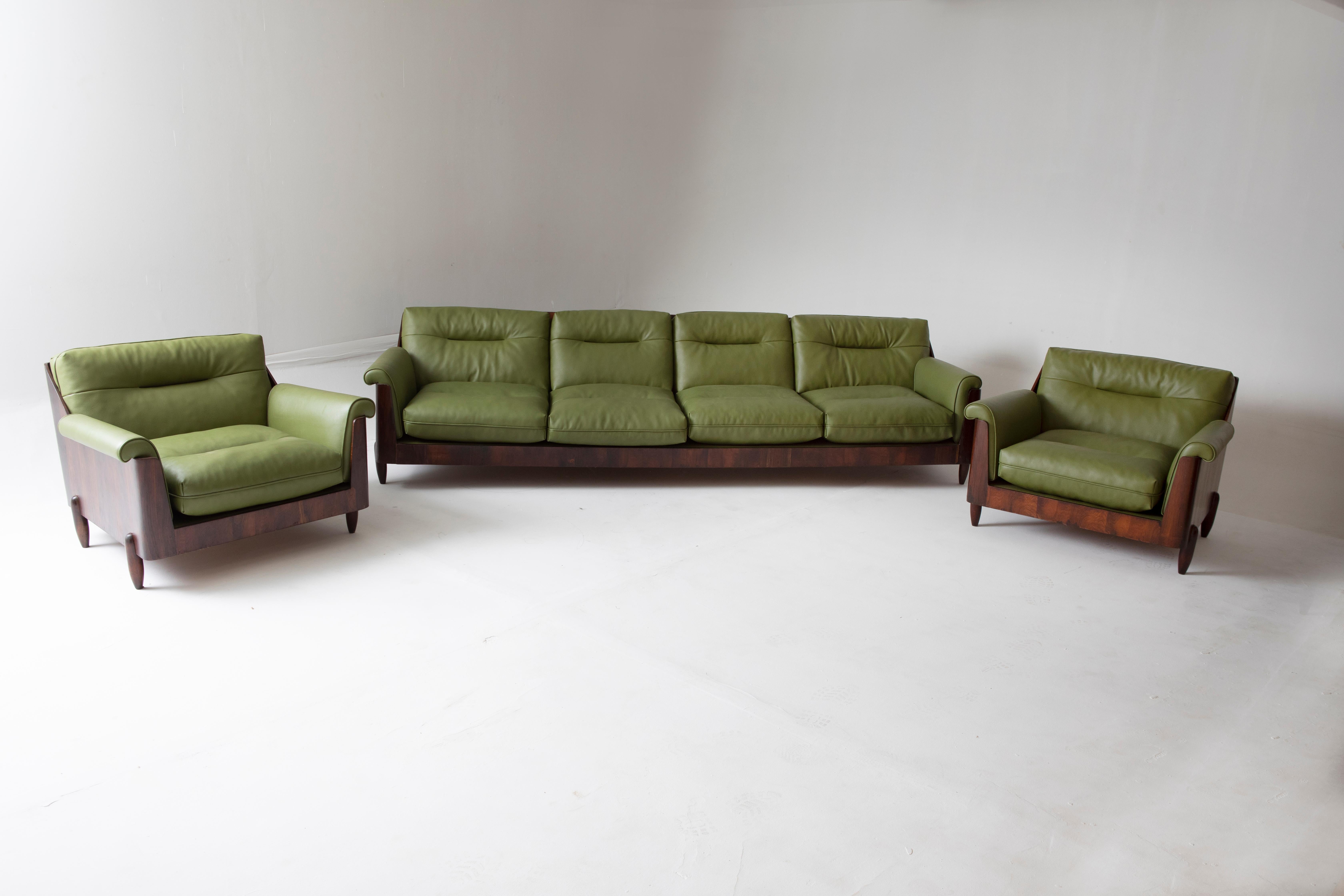 Paire de fauteuils modernes du milieu du siècle par Novo Rumo, 1960s en vente 2