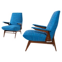 Modernes Sesselpaar aus der Mitte des Jahrhunderts von Vittorio Dassi, Italien, 1960er Jahre