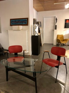 Mid-Century Modern Pair of Armchairs by Willy Van Der Meeren