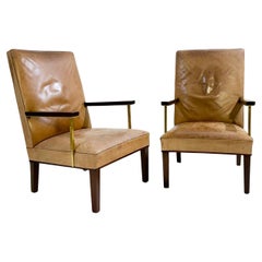 Retro Mid-Century Modern Pair of Armchairs, c.1950