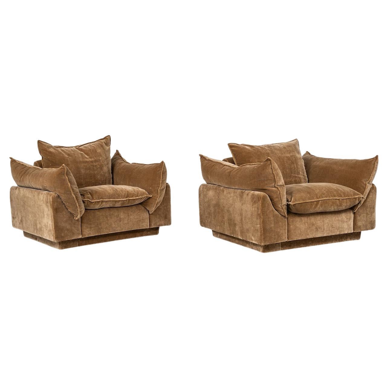  Pair of Armchairs "Cado" by Gunnar Gravesen and David Lewis Divano for ICF  For Sale