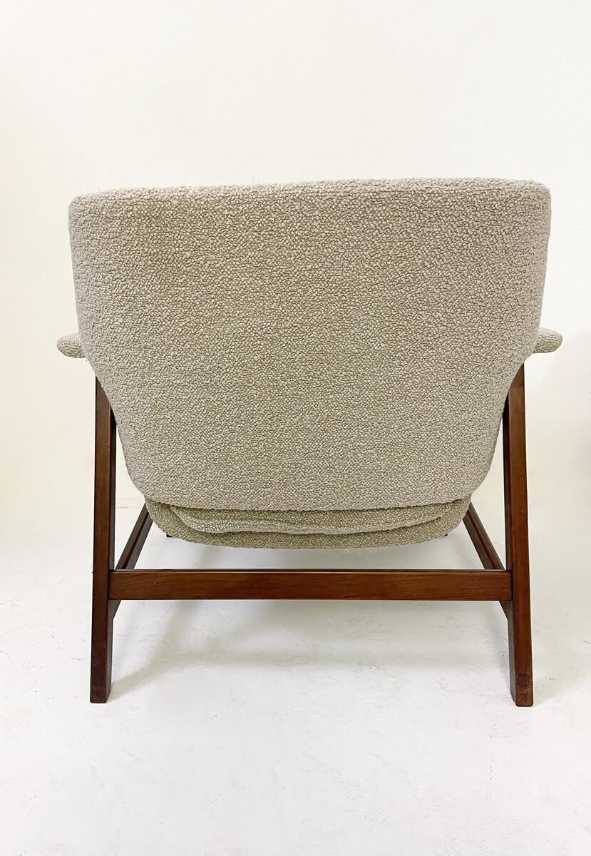 Mid-Century Modern Pair of Armchairs Model 