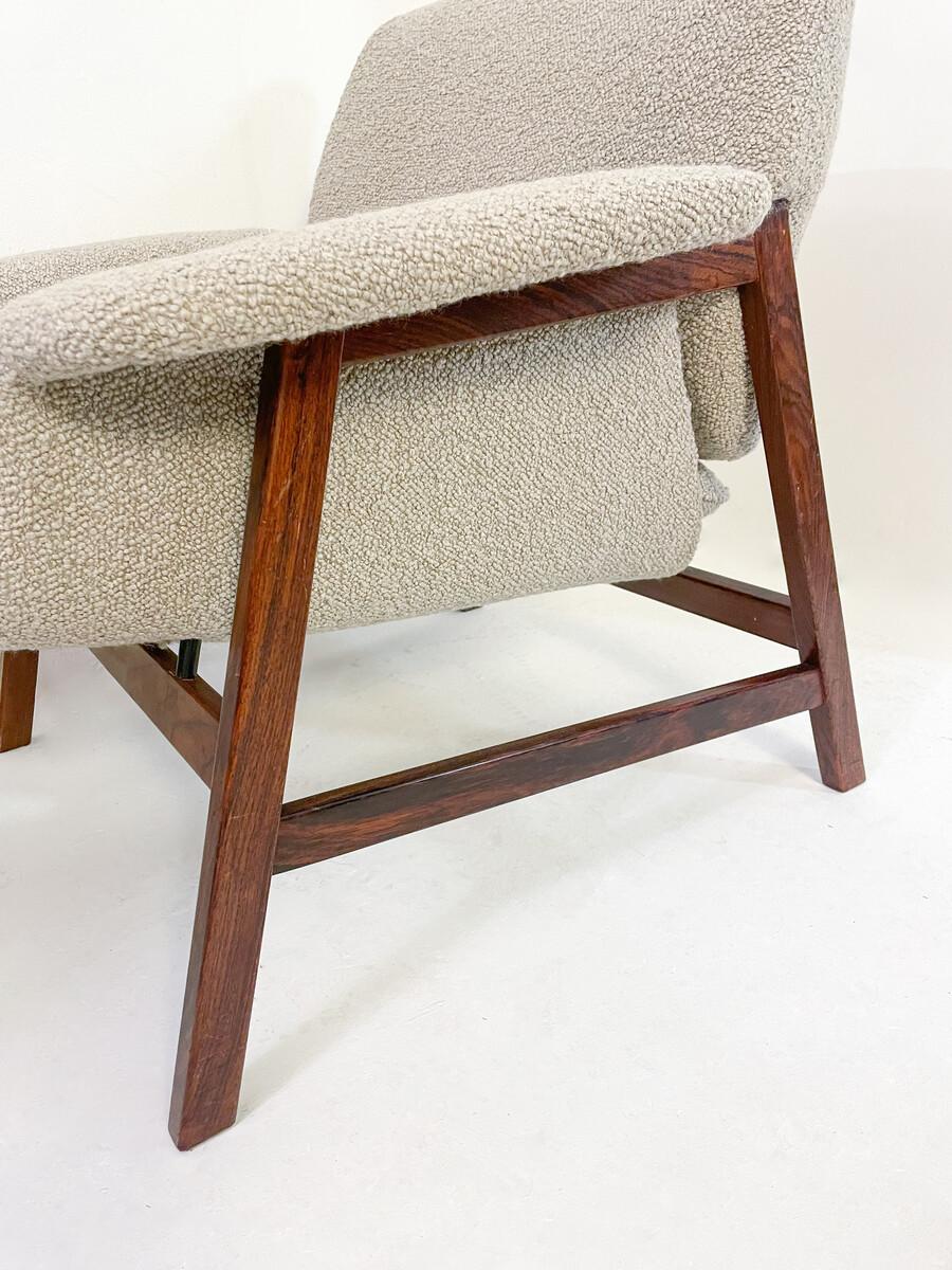 Modernes Sesselpaar aus der Mitte des Jahrhunderts, Modell „849“ von Gianfranco Frattini (Mitte des 20. Jahrhunderts) im Angebot