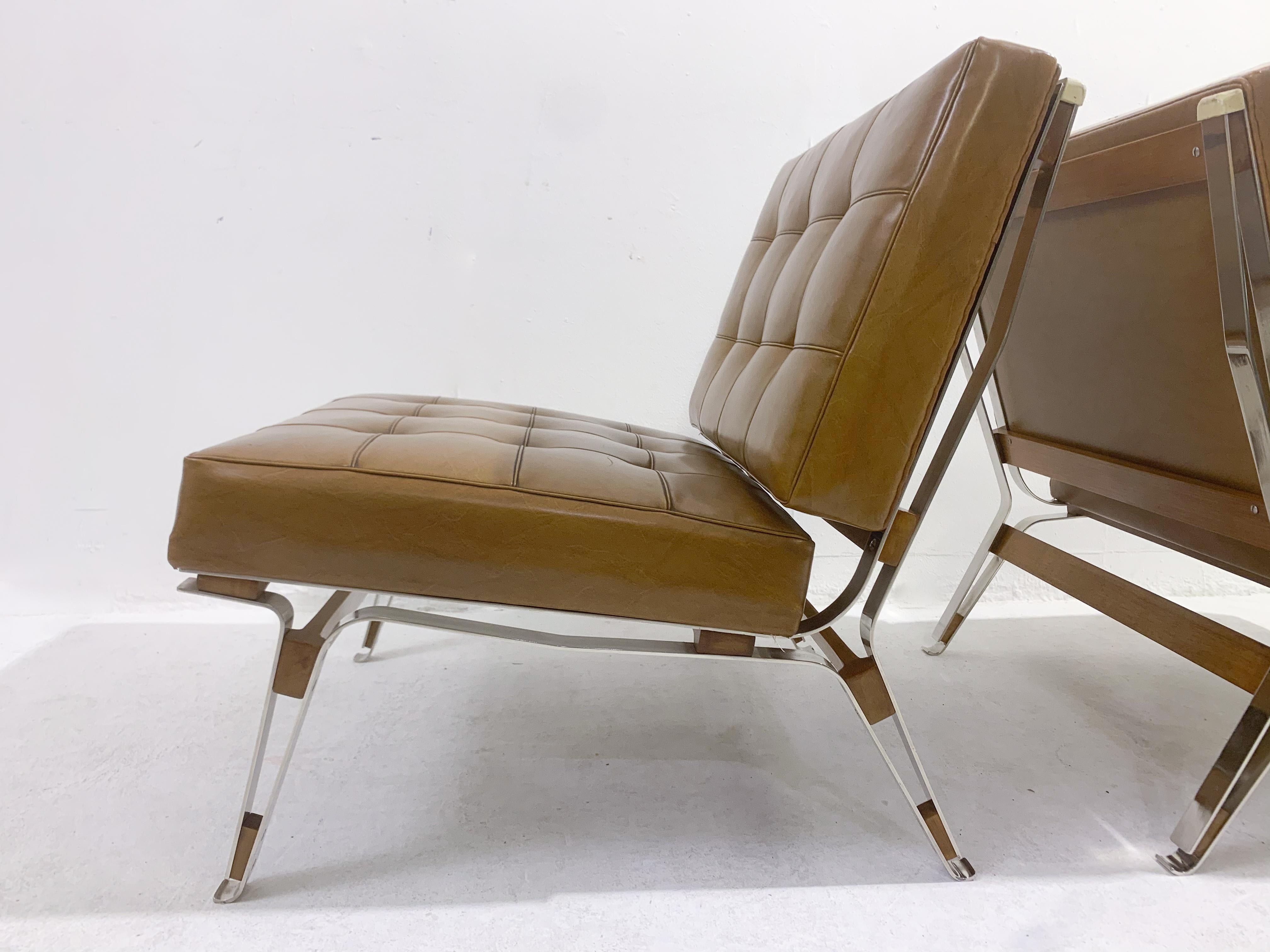 Mid-Century Modern Pair of Armchairs Model 856 by Ico Parisi, Italy, 1950s For Sale 2