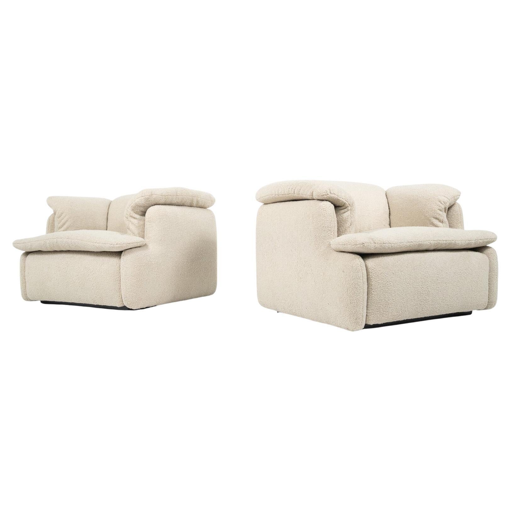 Mid-Century Modern Pair of Armchairs - New Upholstery