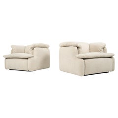 Mid-Century Modern Pair of Armchairs - New Upholstery