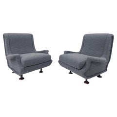 Mid-Century Modern Pair of Armchairs " Regent" by Marco Zanuso, Italy, 1960s