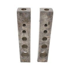 Mid-Century Modern Pair of Bronze German Candlesticks