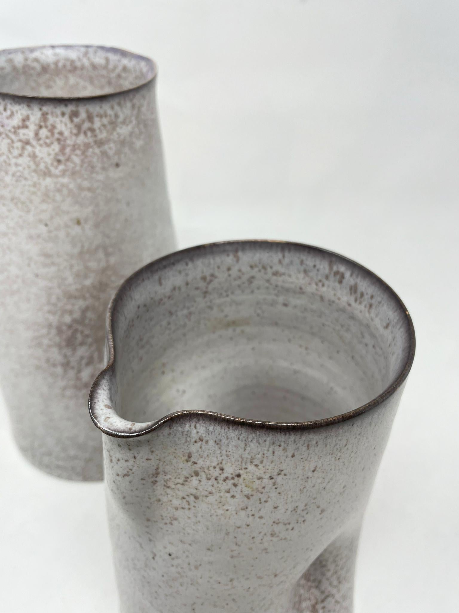 Mid-Century Modern Pair of Ceramic Pitchers by Alessio Tasca, 1970s, Italy For Sale 7