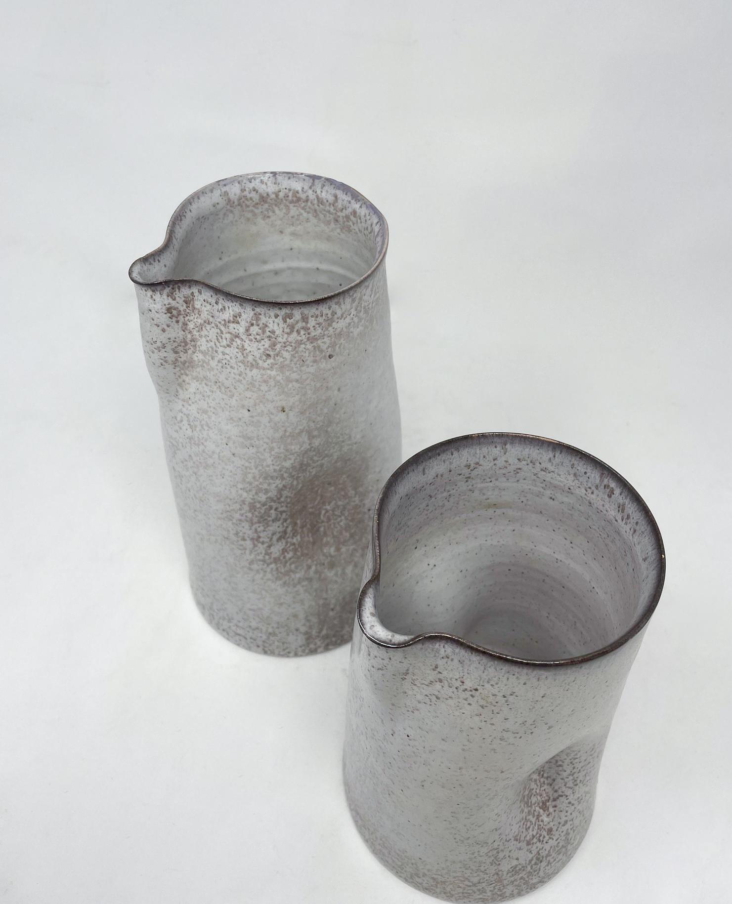 Mid-Century Modern Pair of Ceramic Pitchers by Alessio Tasca, 1970s, Italy For Sale 3