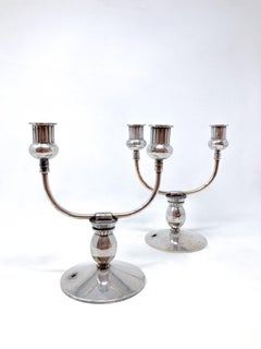 Mid-Century Modern Pair of Christofle Chandelier, 1930s