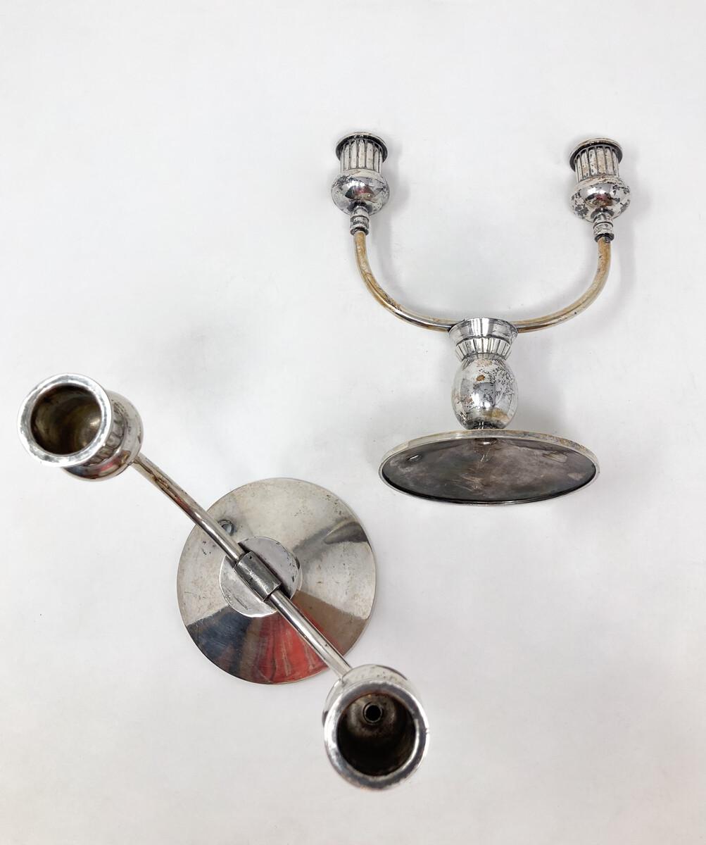 Mid-Century Modern Pair of Christofle Chandelier, 1930s For Sale 3