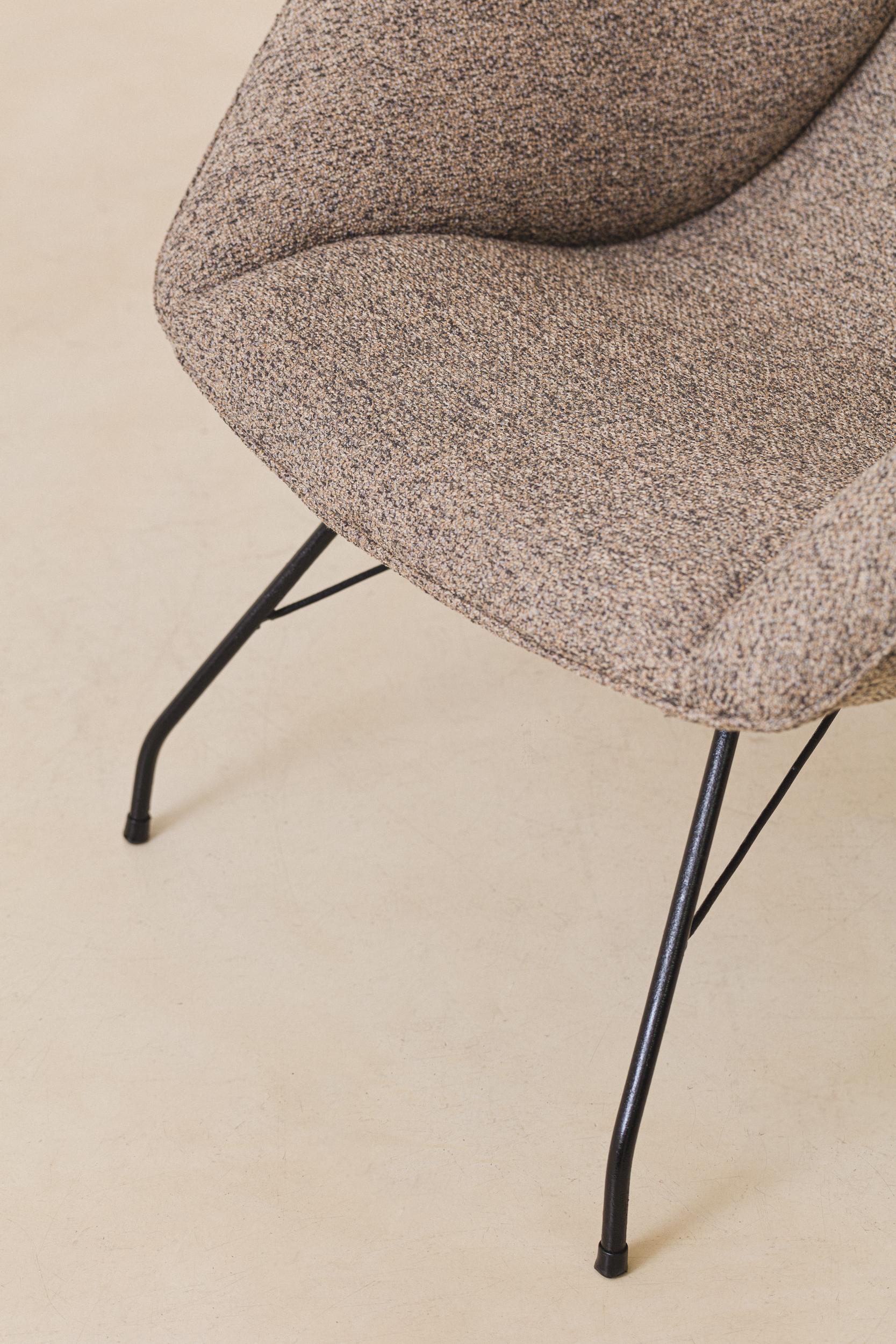 Mid-Century Modern Pair of Concha Armchair by Carlo Hauner and Martin Eisler For Sale 6