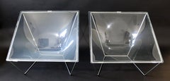 Mid-Century Modern Pair of Contour Acrylic Lounge Chairs by David Colwell, 1960s