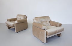 Mid-Century Modern Pair of Coronado Armchairs by Tobia & Afra Scarpa , Italy