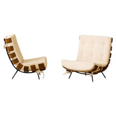 Mid-Century Modern Pair of Costela Armchairs by Hauner & Eisler, 1960s