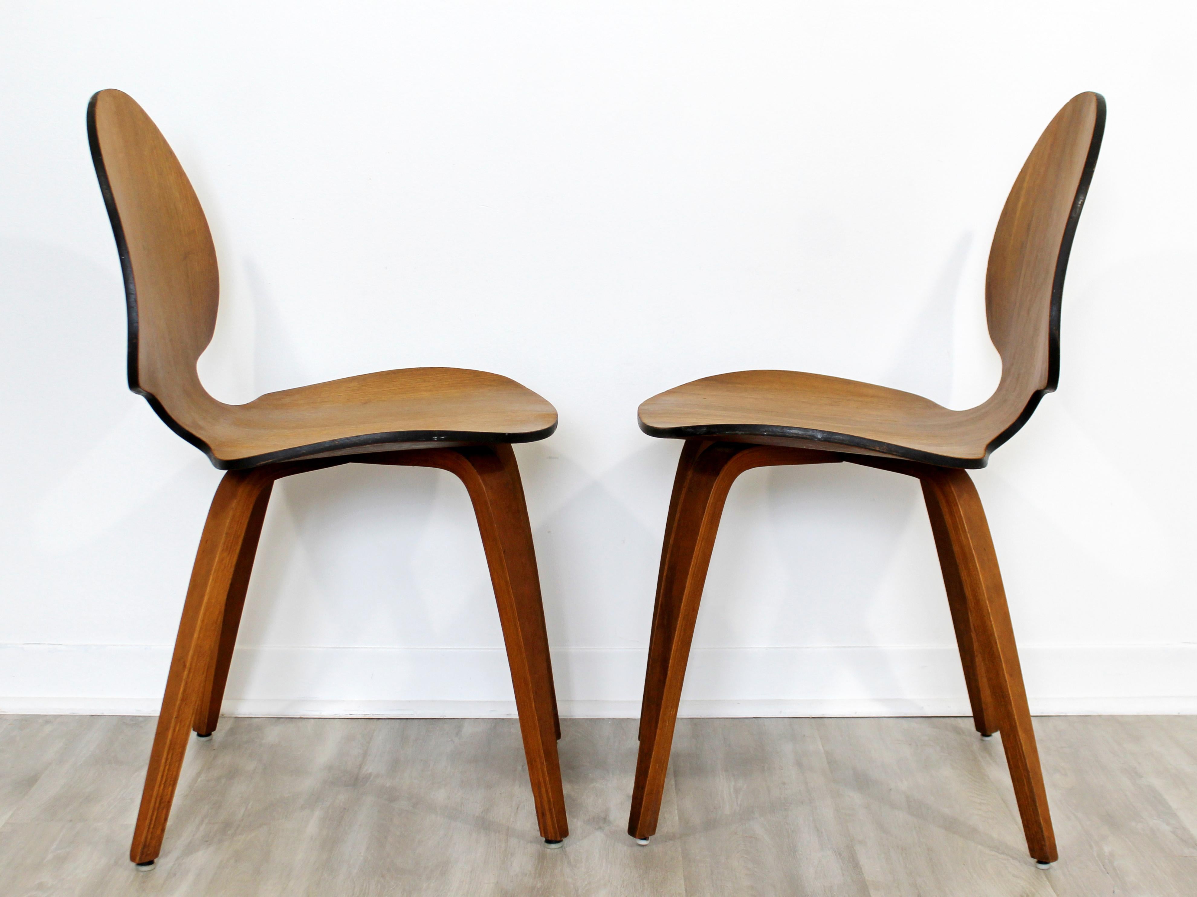 mid century bent wood chair