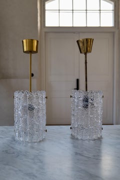 Mid-Century Modern Pair of Cylinder Pendants by Carl Fagerlund, 1960s