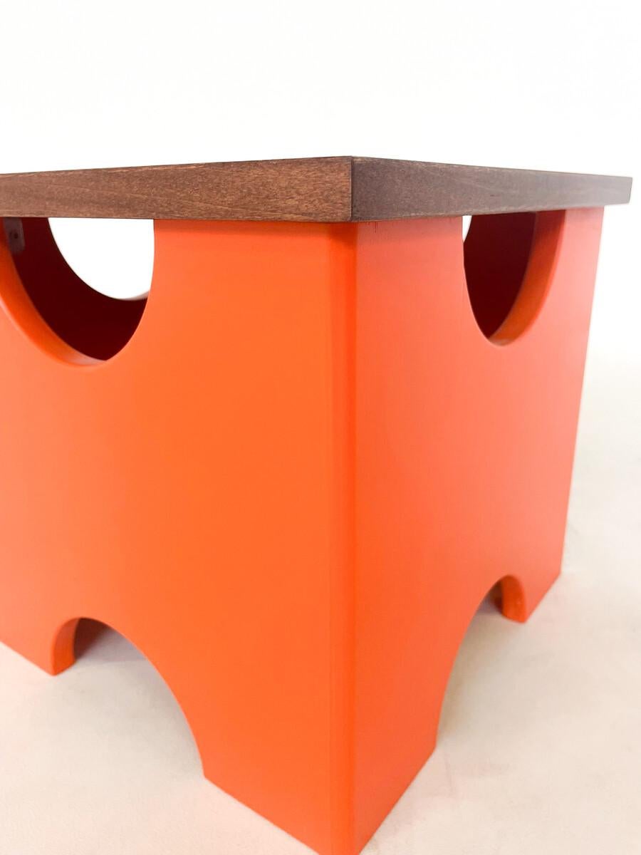 Wood Mid-Century Modern Pair of Dado Stools by Ettore Sottsass For Sale