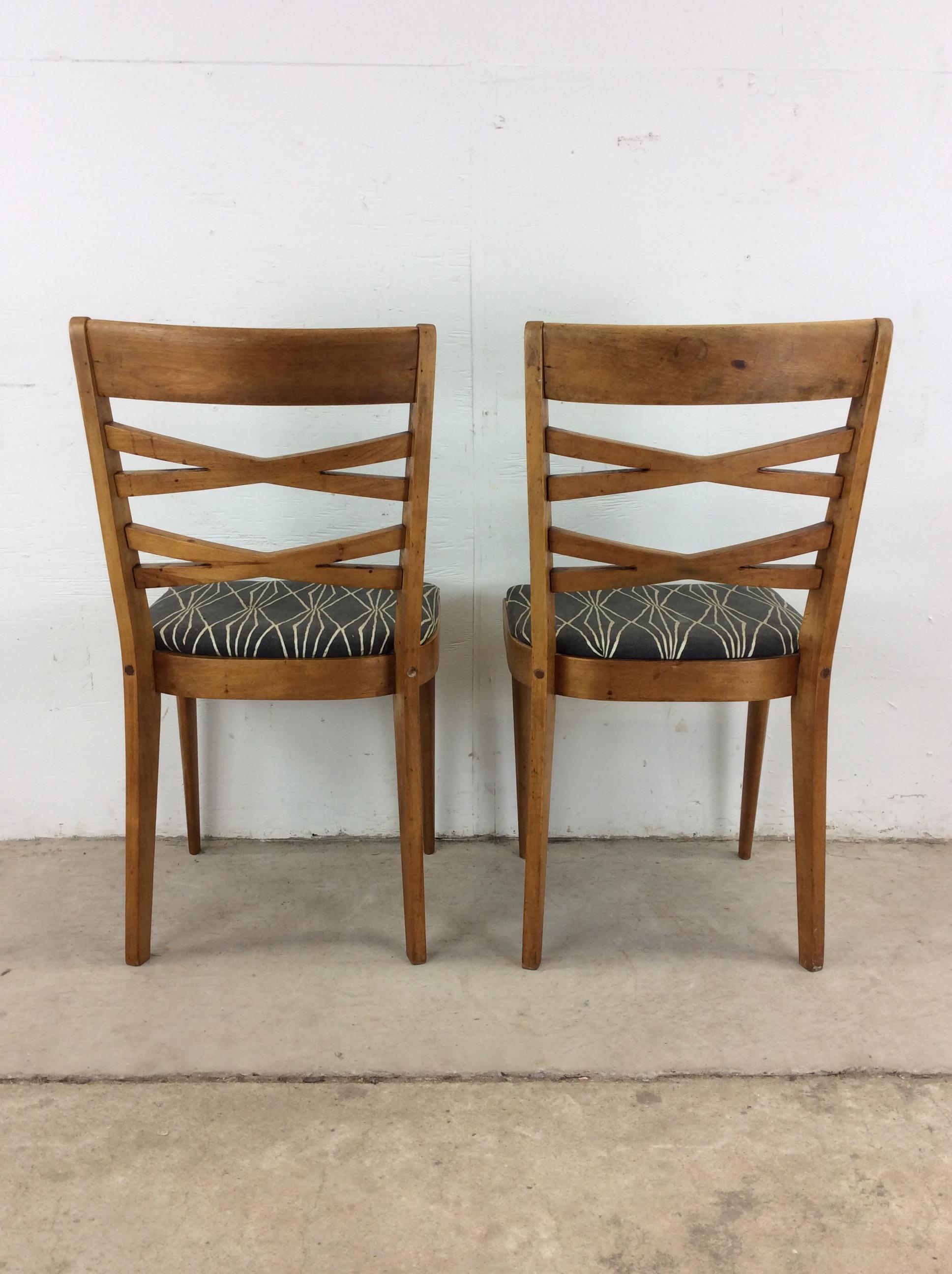 Mid Century Modern Pair of Dining Chairs by Heywood Wakefield For Sale 5