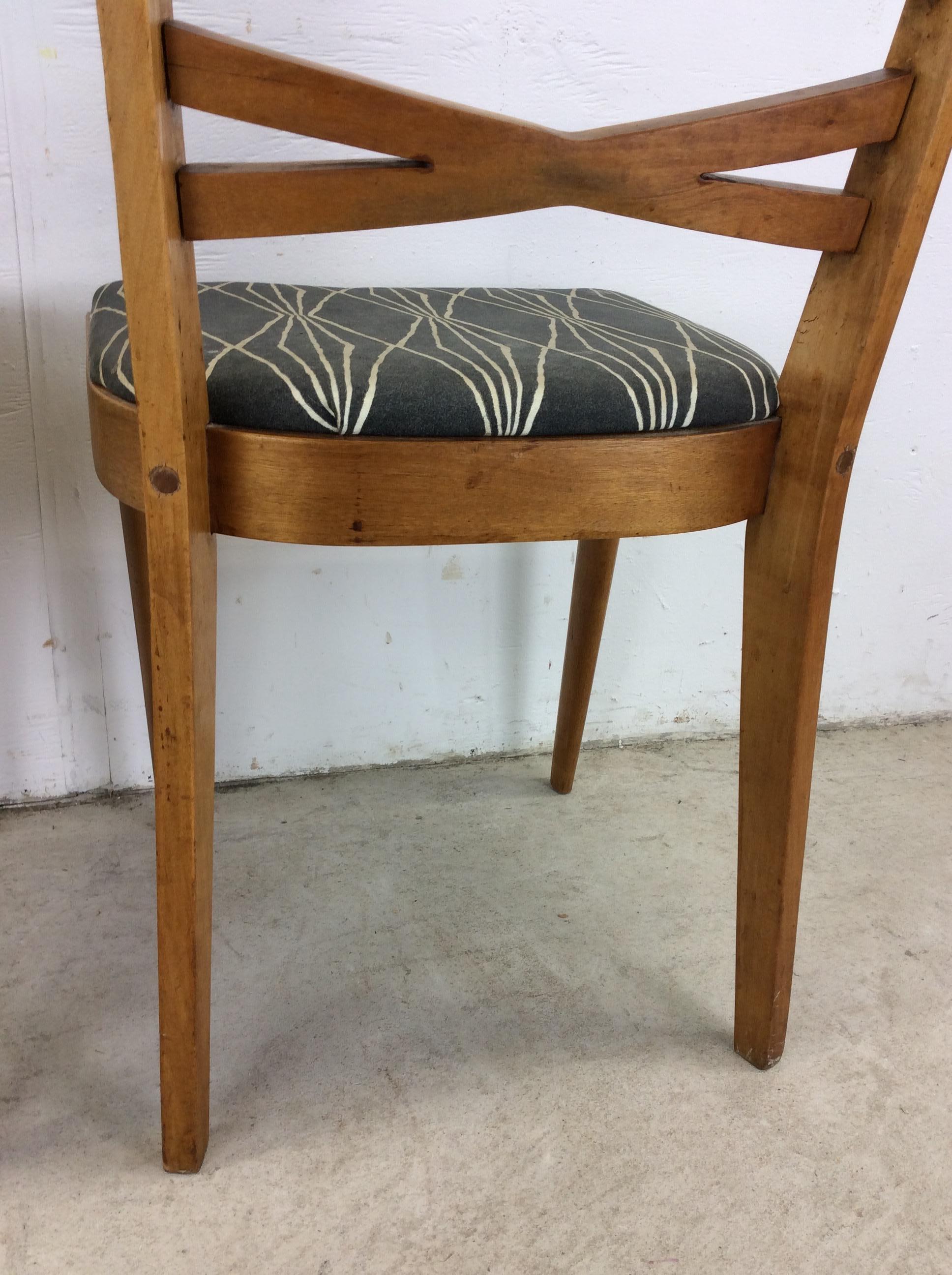 Mid Century Modern Pair of Dining Chairs by Heywood Wakefield For Sale 9