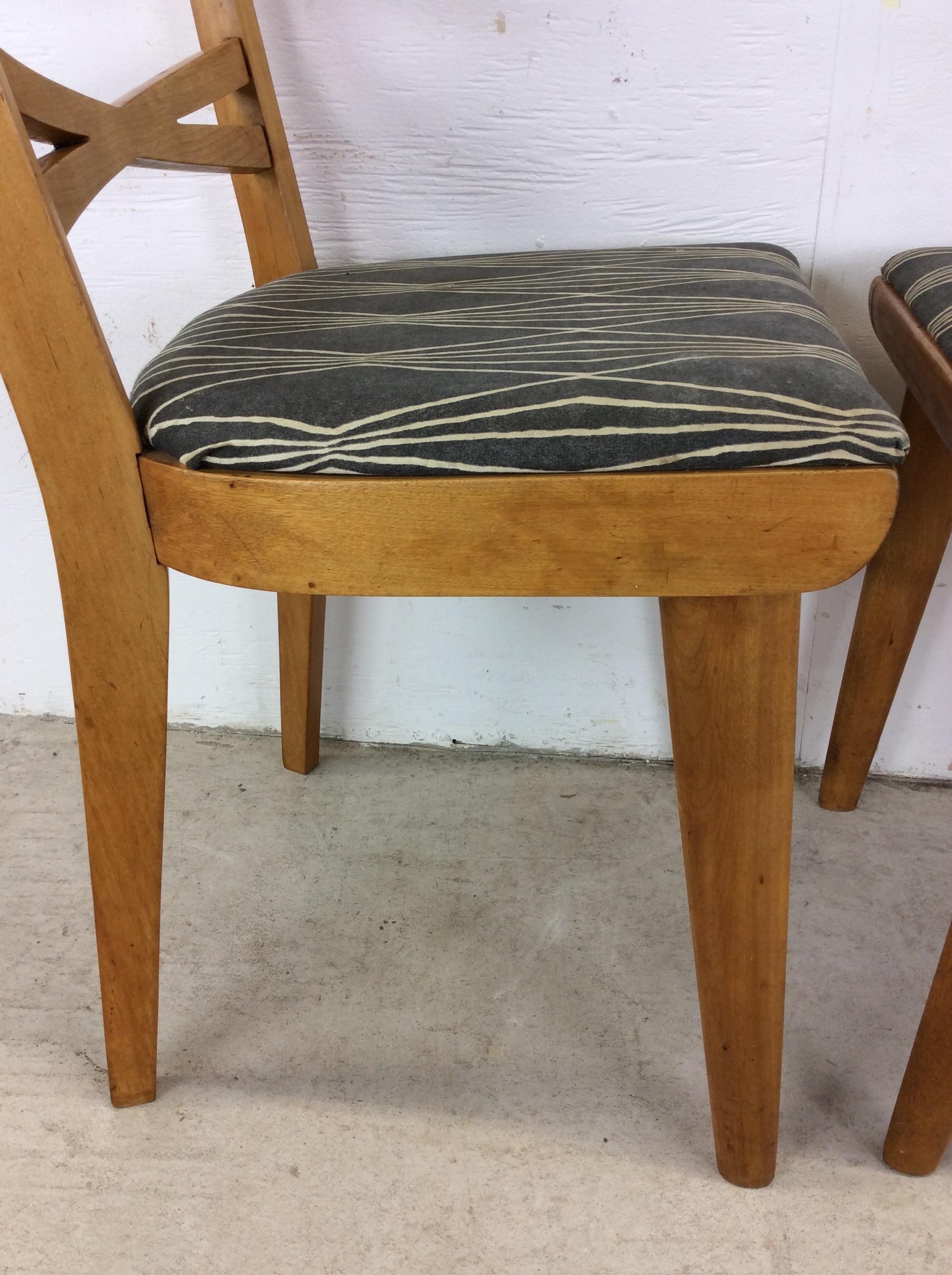 Mid Century Modern Pair of Dining Chairs by Heywood Wakefield For Sale 13
