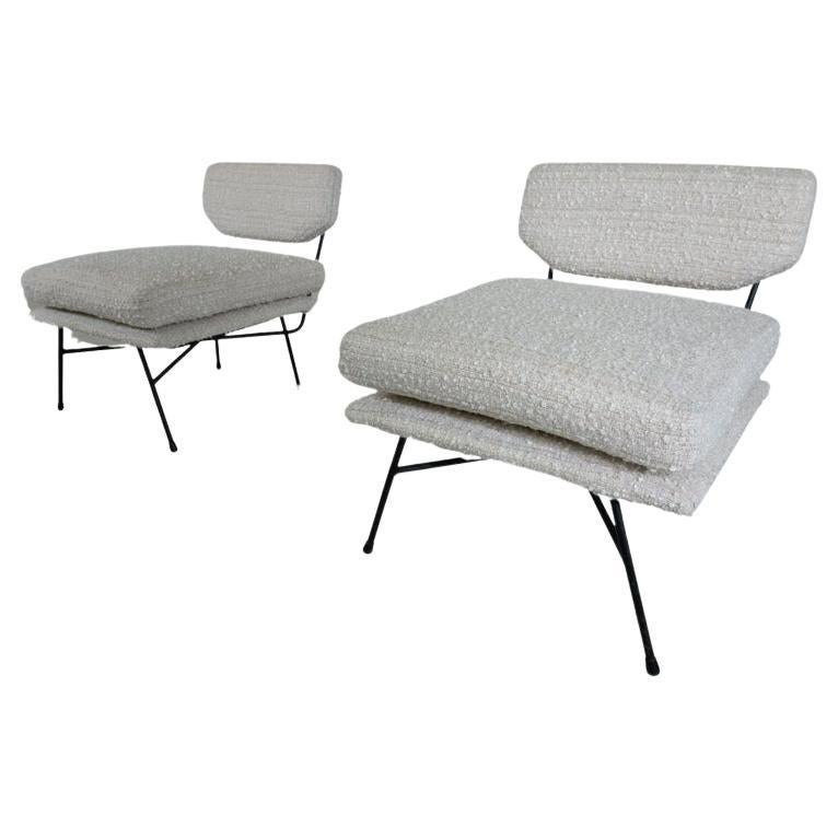 Mid-Century Modern Pair of 'Elettra' Armchairs by Stdio BBPR for Arflex, 1950s For Sale