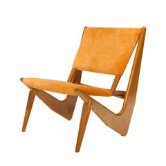 Mid-Century Modern Pair of Elm Armchairs, Italy, 1950