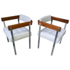 Mid-Century Modern Pair of Harvey Probber Pull-Up Side Chairs