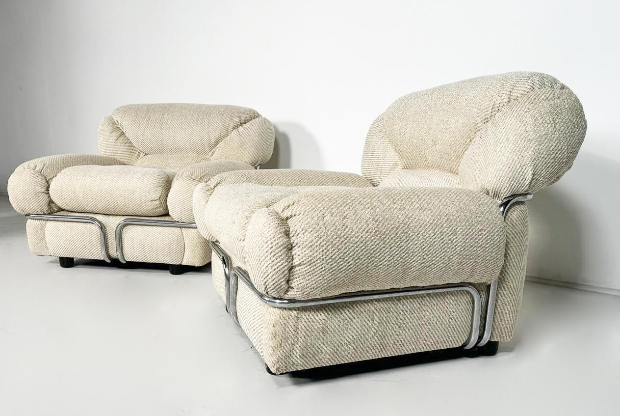 Mid-Century Modern Paire de fauteuils italiens modernes du milieu du siècle, 1960 en vente