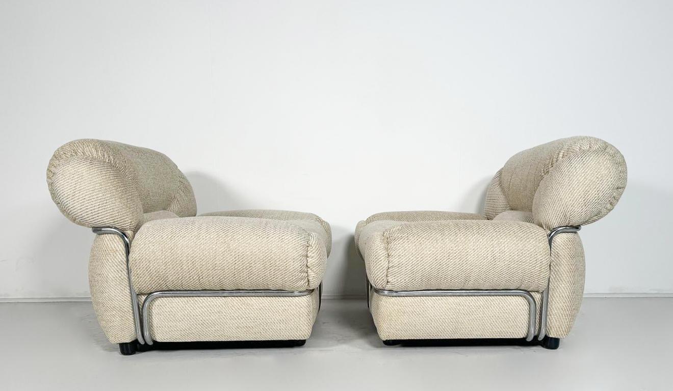 Paire de fauteuils italiens modernes du milieu du siècle, 1960 Bon état - En vente à Brussels, BE