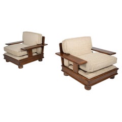 Mid-Century modern Pair of Italian Armchairs by Mobil Girgi, 1960s