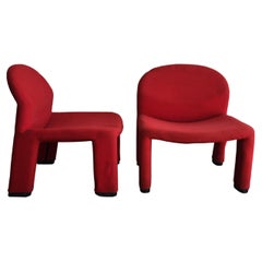 Paire de fauteuils italiens modernes du milieu du siècle dernier dans le style d' Anonima Castelli