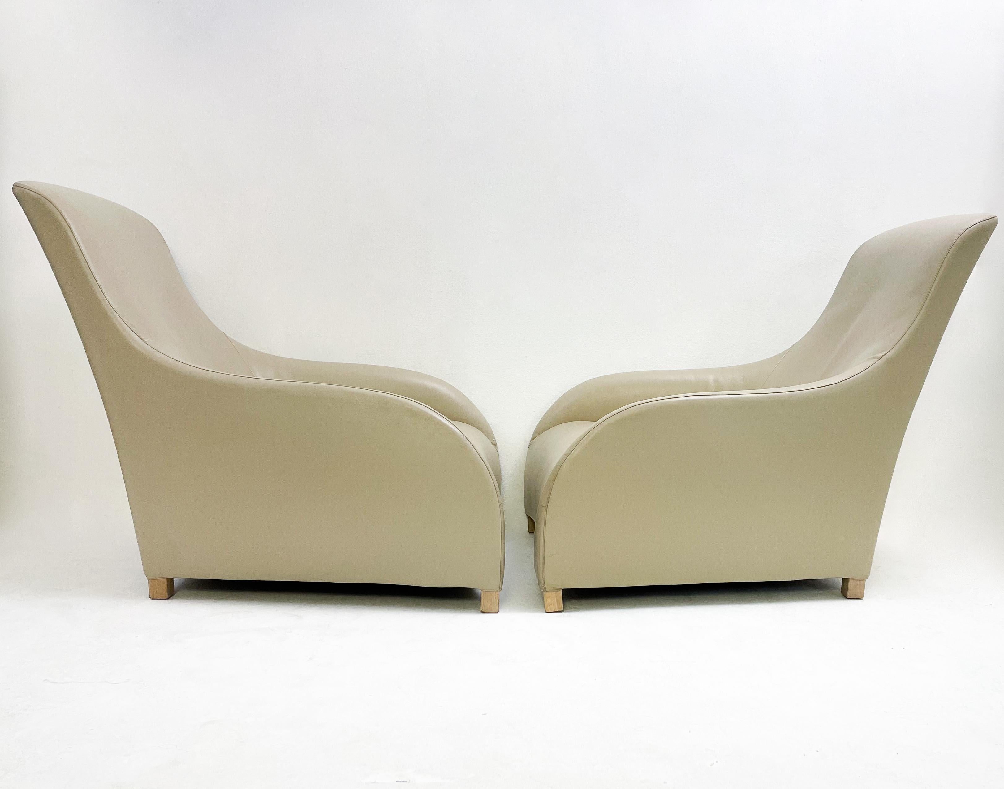 Mid-Century Modern Pair of Kalos Armchairs by Antonio Citterio for B&B Italia 1