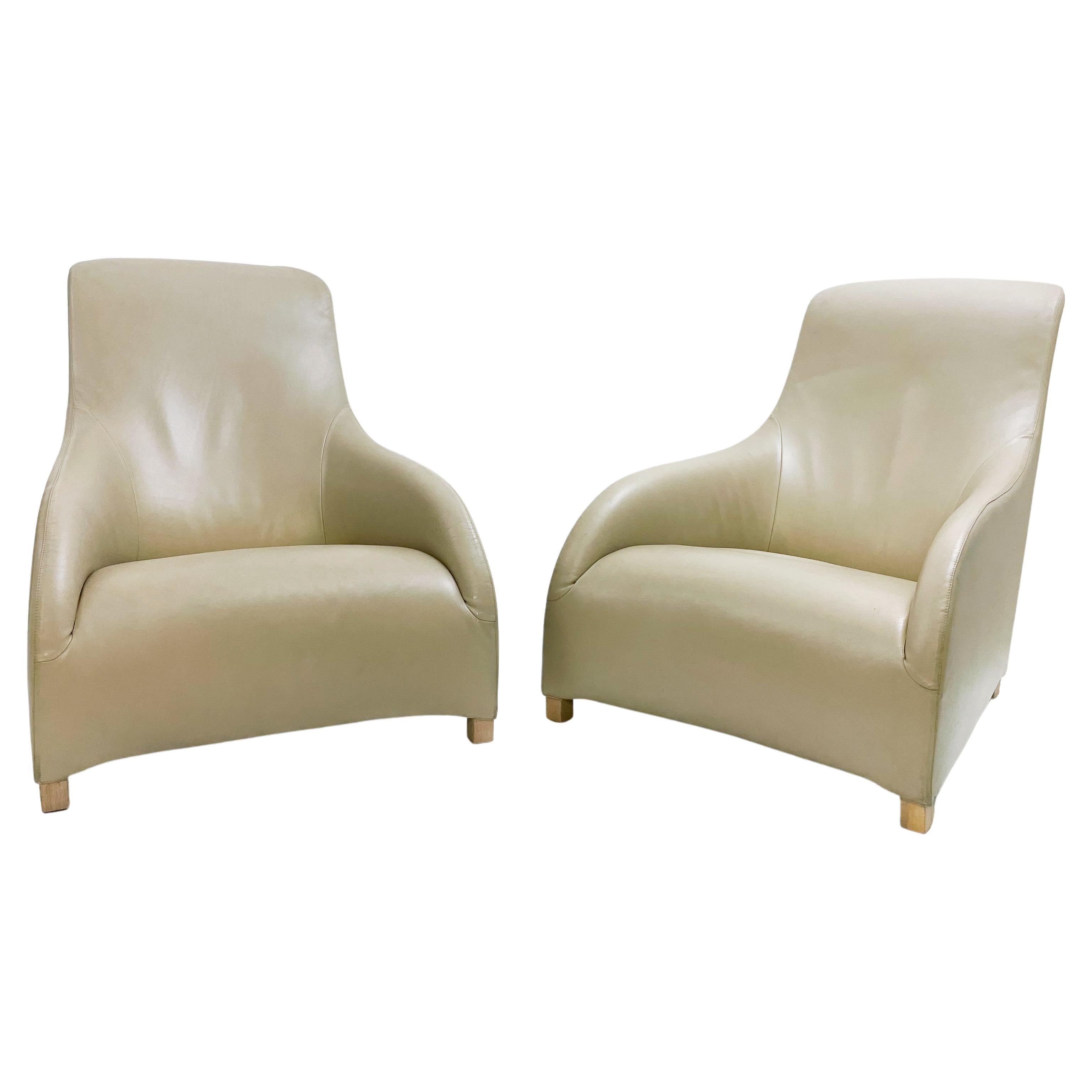 Paire de fauteuils Kalos de style mi-siècle moderne par Antonio Citterio pour B&B Italia en vente