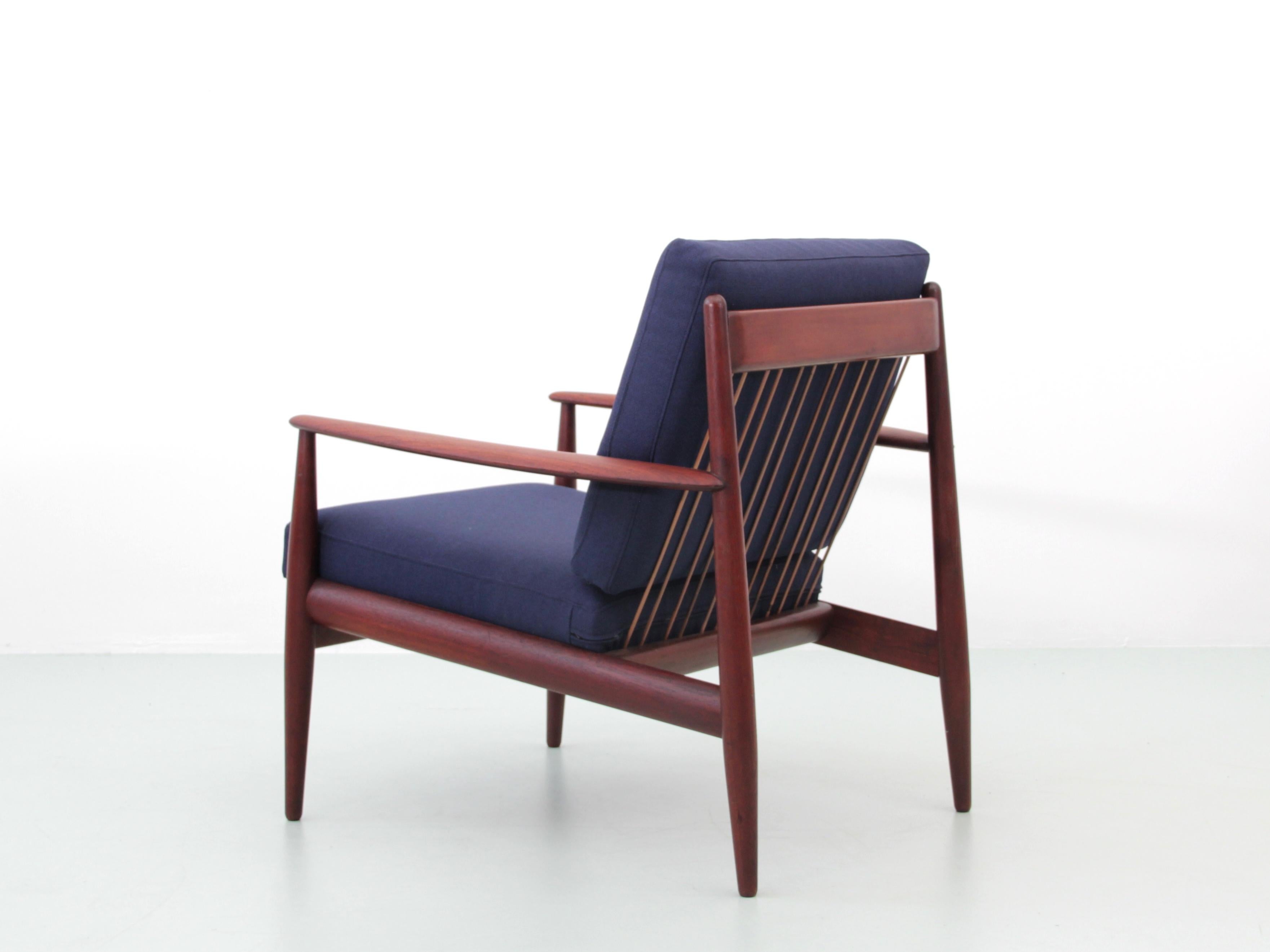 Modernes Mid-Century-Modern-Sesselpaar aus Teakholz Modell 118 von Grete Jalk im Angebot 1