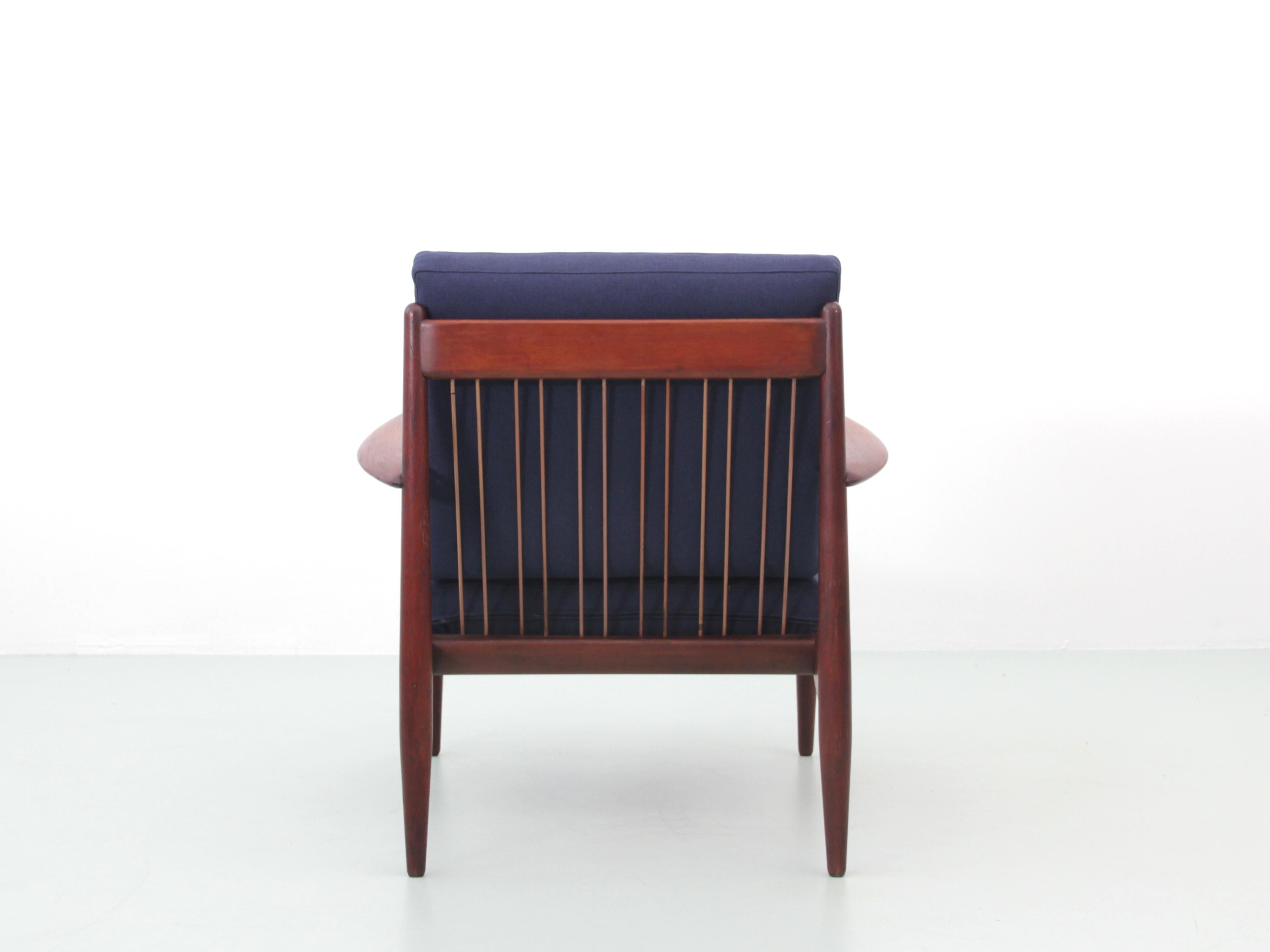 Modernes Mid-Century-Modern-Sesselpaar aus Teakholz Modell 118 von Grete Jalk im Angebot 3