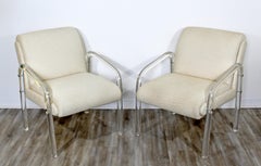 Mid-Century Modern Pair of Lucite Armchairs Charles Hollis Jones Hill Mfg, 1970s