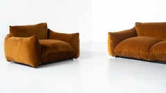 Mid-Century Modern Pair of Marenco Armchairs by Mario Marenco, Italy