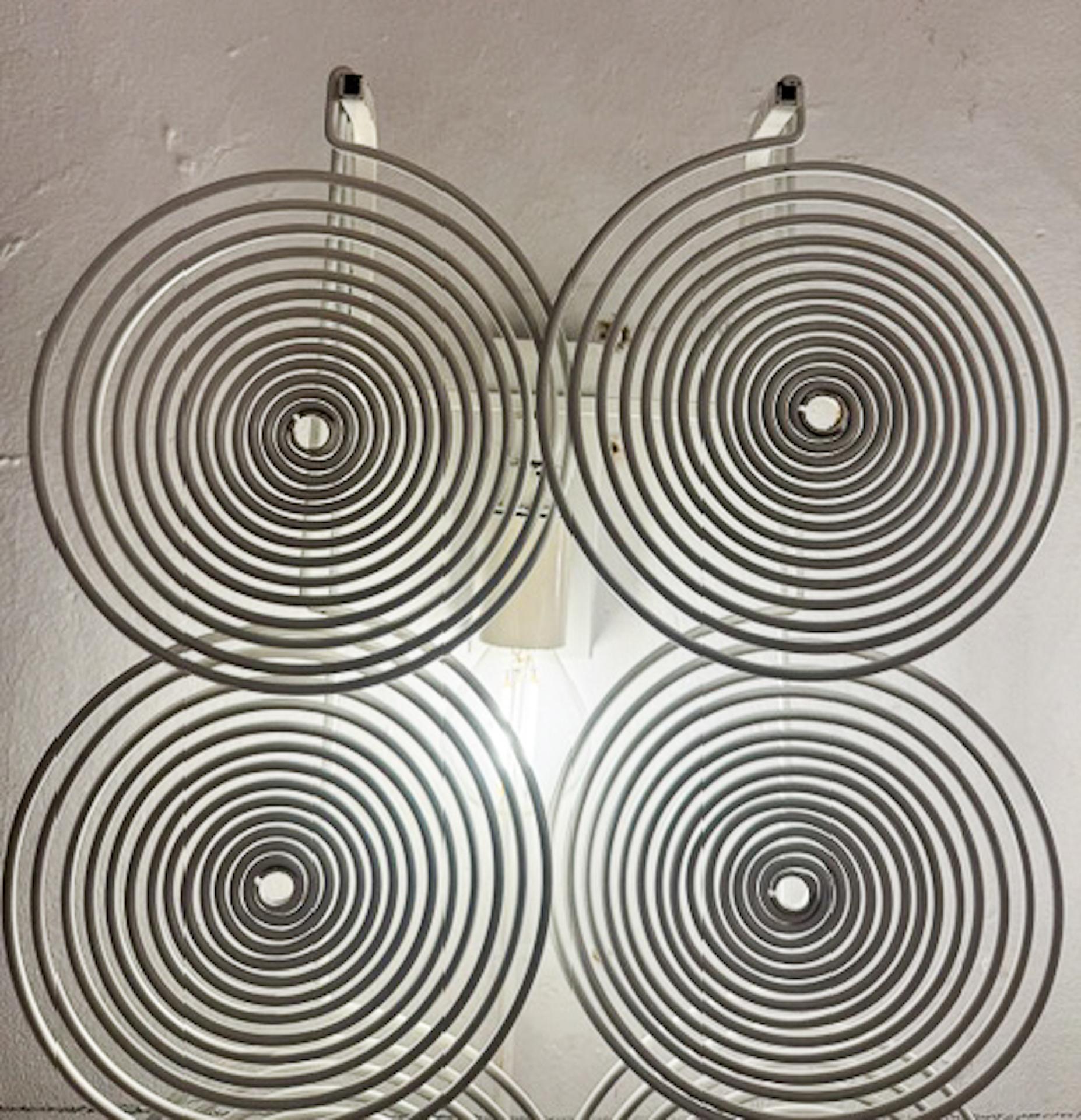 Mid-20th Century Mid-Century Modern Pair of Metal Wall Lights, Italy, 1960s For Sale