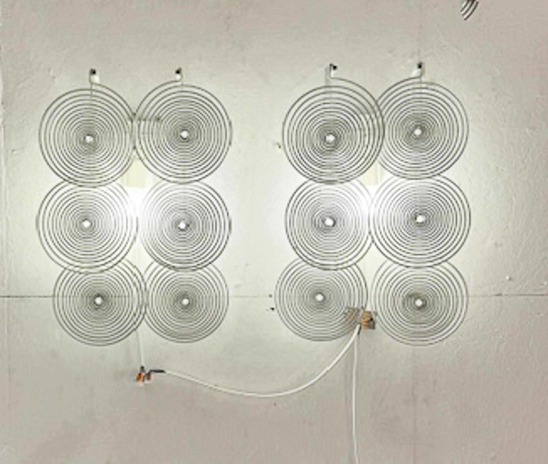 Mid-Century Modern Pair of Metal Wall Lights, Italy, 1960s For Sale 2