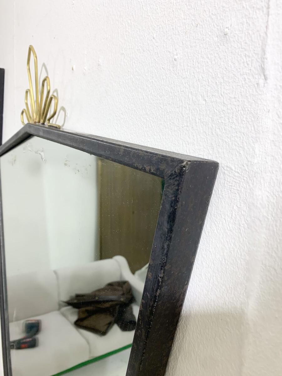 Mid-Century Modern Pair of Mirrors, Italy, 1950s In Good Condition For Sale In Brussels, BE